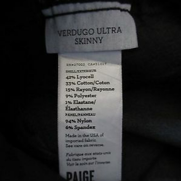 Denim Verdugo‎ Ultra Skinny in Black Coated Stretch Maternity Jeans - Picture 3 of 3